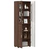vidaXL Highboard mit Regal FLORIN Braun Eichen-Optik 60 x 35 x 182 cm