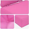 vidaXL Sofakissen f&uuml;r drau&szlig;en 2 pcs Rosa Polyester