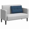 vidaXL R&uuml;ckenkissen Blau 80 x 19 x 50 cm Stoff