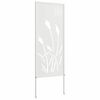vidaXL Garten Sichtschutz-Leinwand Wei&szlig; 50 x 140 cm