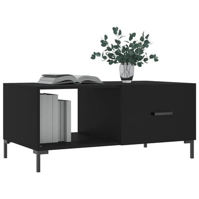 vidaXL Couchtisch Schwarz 90x50x40 cm Holzwerkstoff