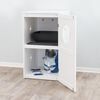 TRIXIE Katzenklo-Haus mit 2 Etagen 53x90x58 cm Wei&szlig;