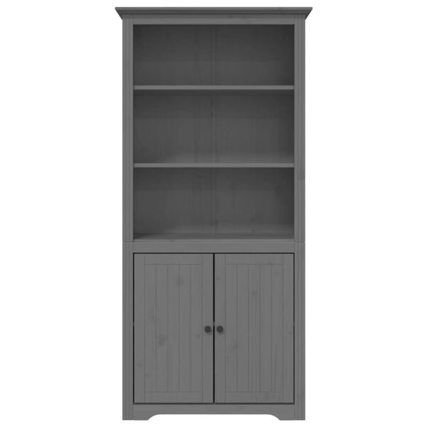 vidaXL B&uuml;cherregal BODO Grau 82x40x173 cm Massivholz Kiefer