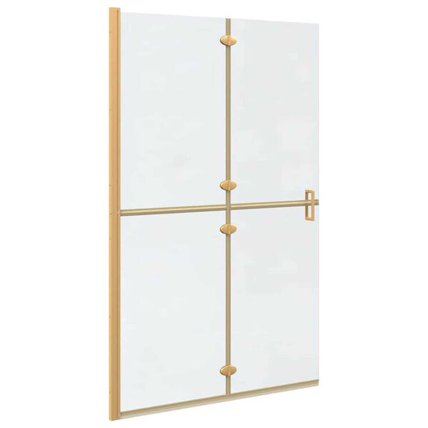 vidaXL Walk-in Duschwand Gold 120 x 6,5 x 190 cm Energiesparendes Glas