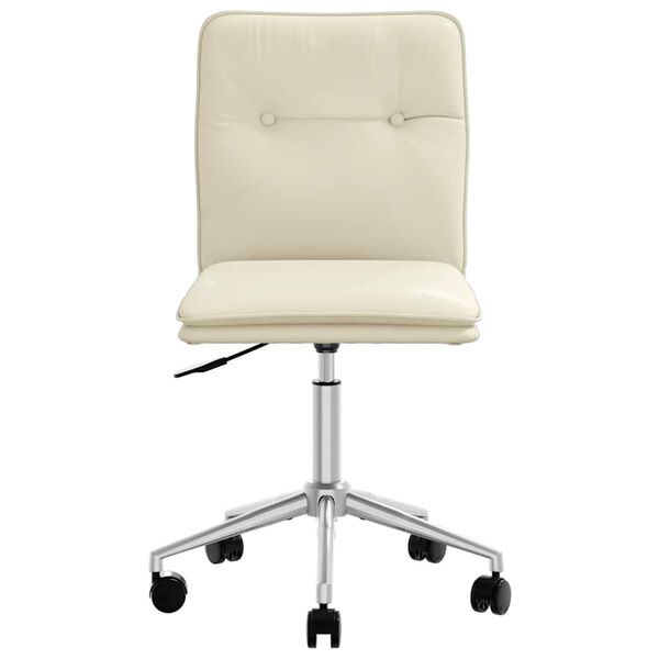 vidaXL Esszimmerst&uuml;hle 6 Stk. Creme Kunstleder