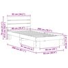 vidaXL Massivholzbett mit Kopfteil ohne Matratze 90x200 cm Eichenholz