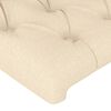 vidaXL LED Kopfteil Creme 144x7x78/88 cm Stoff