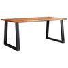 vidaXL Esstisch Baumkante 180x90x75 cm Massivholz Akazie