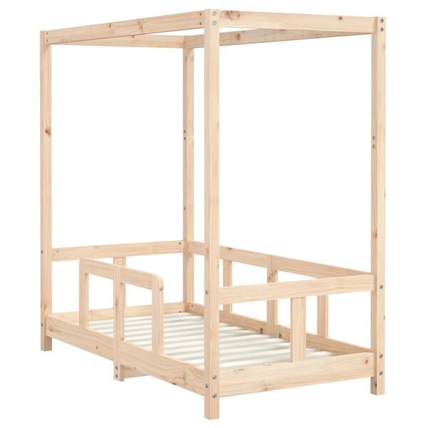vidaXL Kinderbett 70x140 cm Massivholz Kiefer