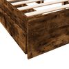 vidaXL Bettgestell mit Schubladen R&auml;uchereiche 140x190cm Holzwerkstoff