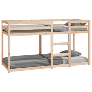 vidaXL Etagenbett 80x200 cm Massivholz Kiefer