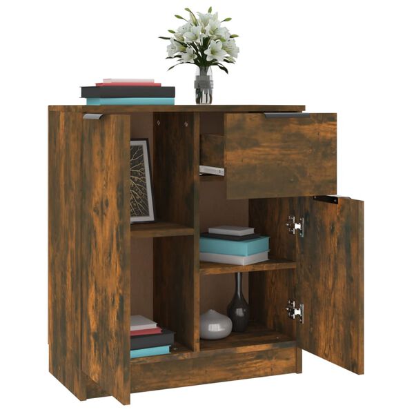 vidaXL Sideboards 2 Stk. R&auml;uchereiche 60x30x70 cm Holzwerkstoff