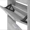 vidaXL Schuhschrank Grau Sonoma 59x17x150 cm Holzwerkstoff