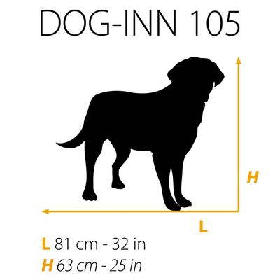 Ferplast Hundekäfig Dog-Inn 105 108,5x72,7x76,8 cm Grau