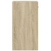 vidaXL Nachttische 2 Stk. Sonoma-Eiche 35x34x65 cm Holzwerkstoff