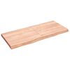 vidaXL Wandregal Hellbraun 140x60x(2-6) cm Massivholz Eiche Behandelt