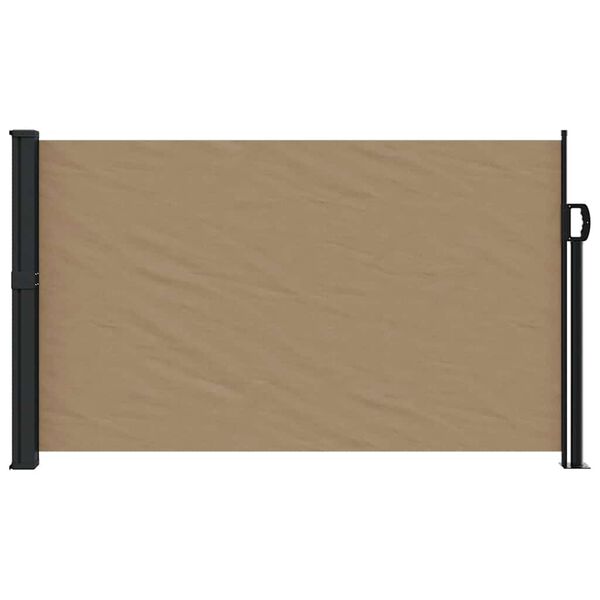 vidaXL Seitenmarkise Ausziehbar Taupe 120x600 cm