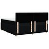 vidaXL Boxspringbett mit Matratze Schwarz 200x200 cm Stoff