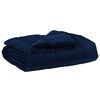 vidaXL Sommerdecke Gepolstert Dunkelblau 200 x 220 cm Mikrofaser