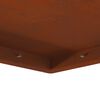 vidaXL Feuerstelle Braun 60 x 60 x 30 cm Wetterfeststahl