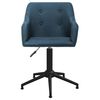 vidaXL Esszimmerst&uuml;hle 4 Stk. Drehbar Blau Stoff
