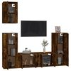 vidaXL 5-tlg. TV-Schrank-Set R&auml;uchereiche Holzwerkstoff
