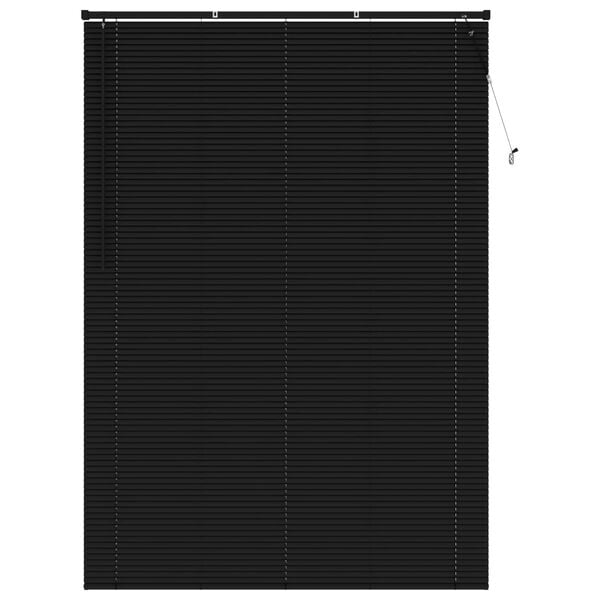 vidaXL Venetianer Jalousie Verstellbar Schwarz 213 x 160 cm PVC