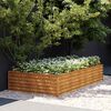 vidaXL Hochbeet 195x100x36 cm Cortenstahl