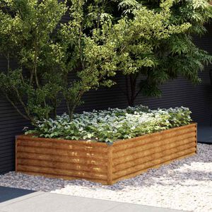 vidaXL Hochbeet 195x100x36 cm Cortenstahl