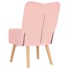 vidaXL Sessel Rosa 63 x 67 x 94 cm Schafstoff und Sperrholz