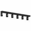vidaXL Deckenstrahler mit Strahlern Schwarz 73 x 6,5 x 11,5 cm Metall