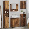 vidaXL Badezimmerm&ouml;bel-Set 5 pcs Altholz Holzwerkstoff & Metall