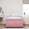 vidaXL Bettrahmen mit Matratze Rosa 120 x 200 cm Stoff
