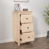 vidaXL Sideboard 40x35x80 cm Massivholz Kiefer