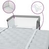 vidaXL Babybett mit Matratze Hellgrau Leinenstoff