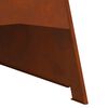 vidaXL Feuerstelle Braun 50 x 50 x 95 cm Wetterfeststahl