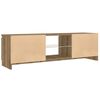 vidaXL TV-Schrank mit LED-Leuchten Artisan-Eiche 120x30x36 cm
