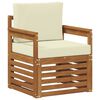 vidaXL Outdoor-Sofagarnitur Massives Akazienholz und Polyester