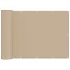 vidaXL Balkon Sichtschutz 180 x 800 cm Stoff mit PU-Beschichtung Beige