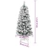 vidaXL K&uuml;nstlicher klappbarer Weihnachtsbaum Gr&uuml;n und Wei&szlig; 120 cm
