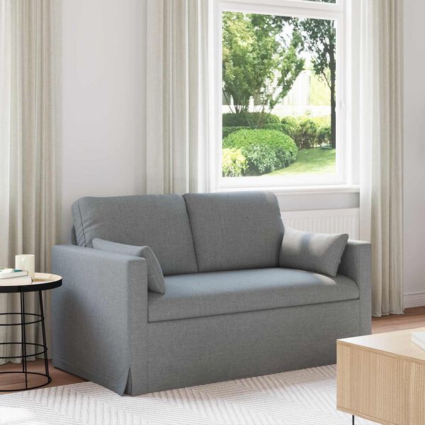 vidaXL Sofa Hellgrau Gesamtabmessungen: 139 x 78 x 80 cm (B x T x H)