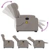 vidaXL Massagesessel mit Aufstehhilfe Taupe Stoff