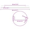 vidaXL Schwebendes Regal 2 pcs Olive Gr&uuml;n 40 x 9 x 2,5 cm Stahl