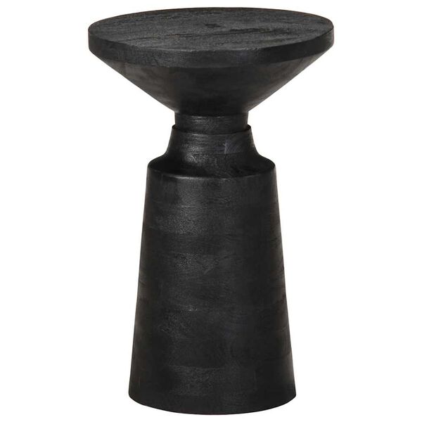 vidaXL Beistelltisch Schwarz &Oslash;33x50 cm Massivholz Mango