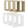 vidaXL W&uuml;rfelregale 6 Stk. Wei&szlig; und Sonoma-Eiche 26x15x26 cm