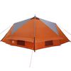 vidaXL Teepee Zelt mit Dach Grau und Orange 490 x 410 x 210 cm