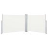 vidaXL Ausziehbare Seitenmarkise Creme 100 x 1000 cm