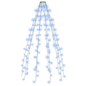 vidaXL Weihnachtsbaum-Lichternetz mit 150 LEDs Blau 150 cm