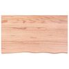 vidaXL Waschtischplatte Hellbraun 100x60x(2-6) cm Massivholz Behandelt