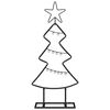 vidaXL Metall Weihnachtsbaum mit St&auml;nder Schwarz 60 cm Stahl